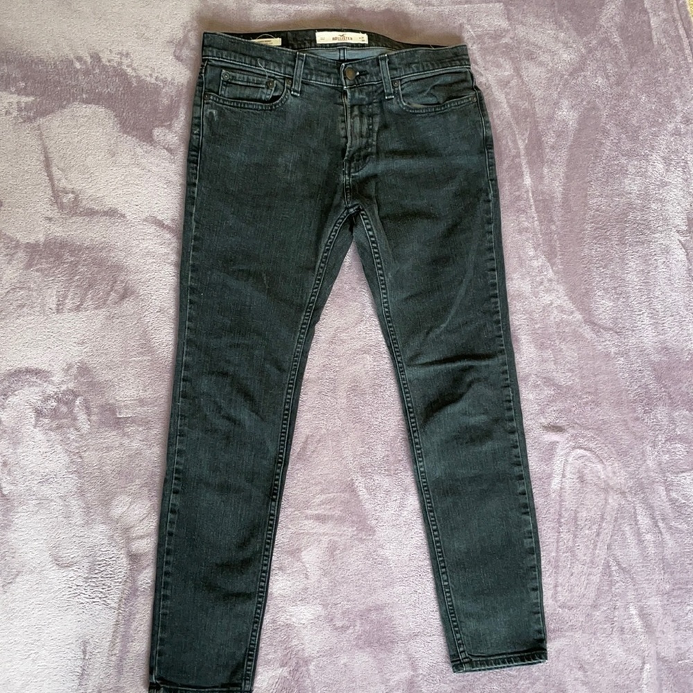 Light black jeans pants 31w 30L Hollister